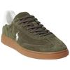 Polo Ralph Lauren Bedford Leather Suede Round Toe Lace-Up Low-Top Sneakers Men Sneakers Green 100047500