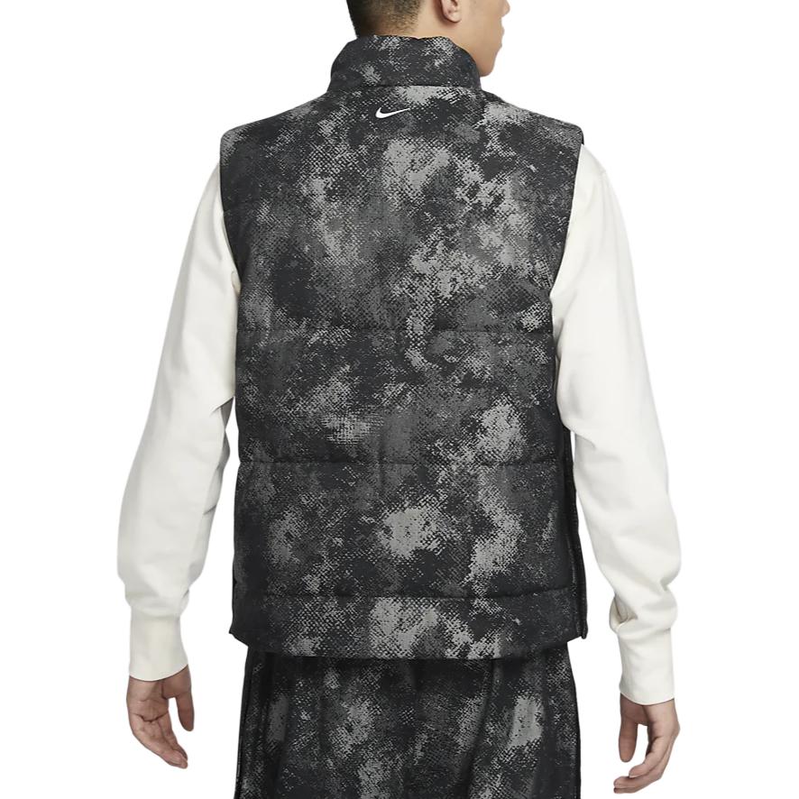 Nike Water-Resistant Basketball Warmth Elegant Jacquard Vest Men vests Black White HF7721010