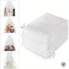 100PCS Organza Bags Set Small Drawstring Mesh Pouches for Jewelry Candy Wedding Birthday Party Favors Christmas Gift Bags