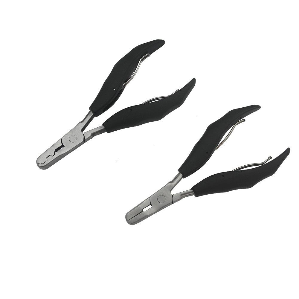 Hair Extension Plier Set Hair Extension Tools Stainless Steel Beads Hair Clip Scissor for Weft Hair Extensions Micro Pliers