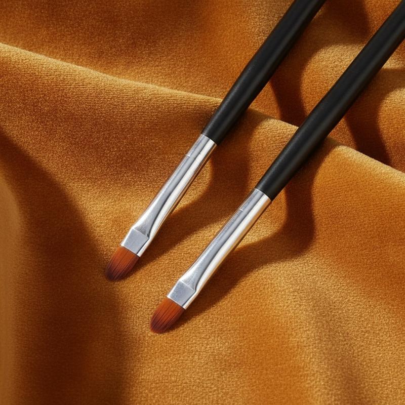 Nail Art Brush Black Handle Pattern Acrylic Uv Gel Extension Coating Drawing Painting Pen Diy Manicure Accessories Nail Tool