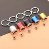 Creative Metal Mini Auto Parts Car Wheel Keychain Body Kit Enthusiast Keyring Accessories Key Ring Chain for Men Woman Gift