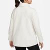 Nike Serie Maternità Tinta Unita Asciugatura Rapida Pullover Design con Spacco Casual Manica Lunga T-Shirt Top da Donna Rosso Chiaro Marrone Legno DR1595-104