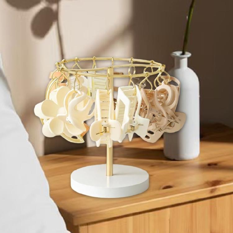 Hair Accessories Display Stand Sturdy Metal Hair Clip Holder Stand Organizers for Easy Access and Organization