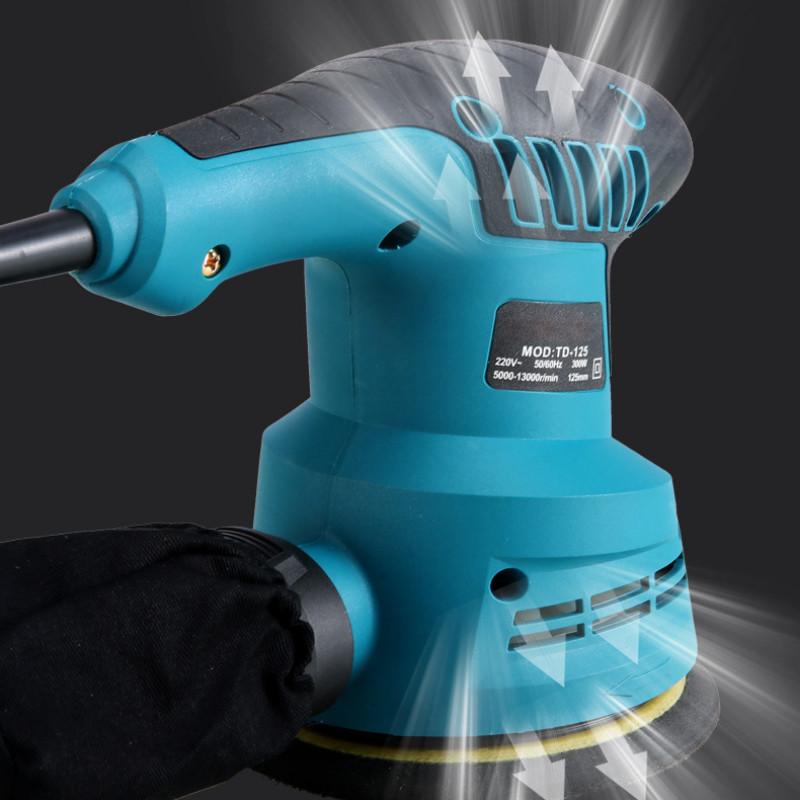 300W Adjustable Speed Electric Sander Wall Putty Polishing Machine Household Woodworking Grinding Power Tool