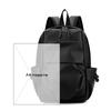 Fashion Solid Color High-Quality PU Leather Men's Backpack   Hombre Backpack Men School Bag