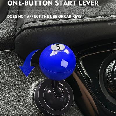 Car Start Stop Switch Button Cover Metal One Touch Rocker Sticker Auto Starter Engine Button Joystick Auto Accessories