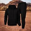 Men's Hooded Sweatsuit 2 Piece Set Long Sleeve Hoodie Sweatshirt And Jogger Sweatpants Set Casual Track Suits Outfits