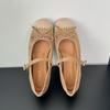 IPPEUM Women Mary Janes Shoes 2025 New Ballet Flats Round Toe Pumps