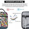Behind The Curtain Boy - Banksy Street Art Mural Insulated Lunch Bag for Kids School Cooler Thermal Food Box Tote Lunch Boxes