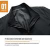 Spring/Autumn 2022 Men's Solid Color Stand Collar Jacket, Large Size Casual Wear