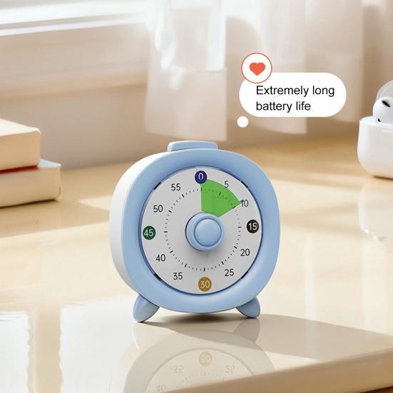 Dětský časovač 60 minut Vizuální časovač Tiché odpočítávání Žádný displej Žádná nastavení Učební časovač Domácí studijní pomůcka