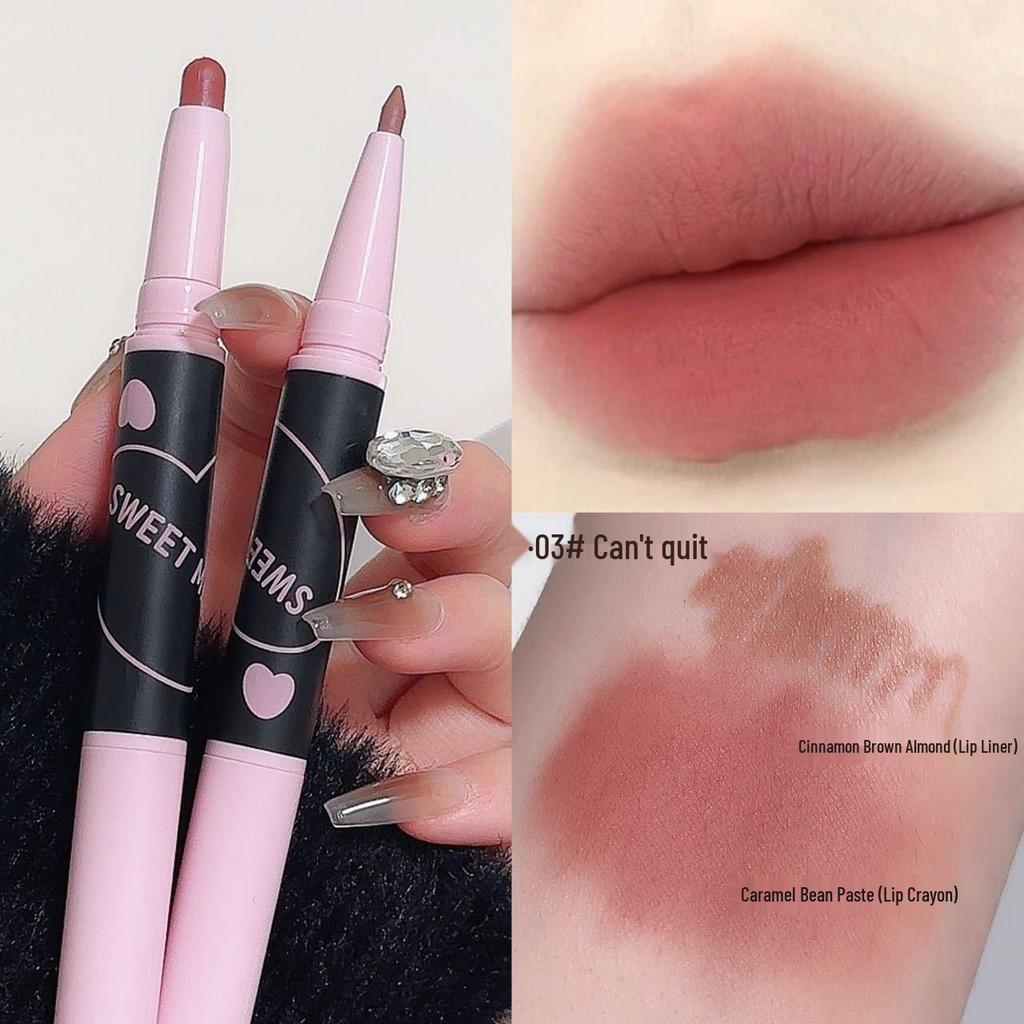SWEETMINT Double-ended Matte Lipstick & Lip Liner Two-in-One