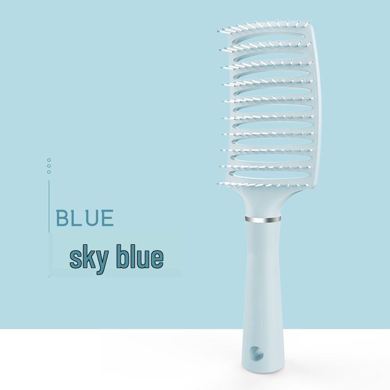 

Жіночий антистатичний пухнастий гребінець для масажу довгого волосся - Подушка-аероподушка для гладкого, кучерявого волосся