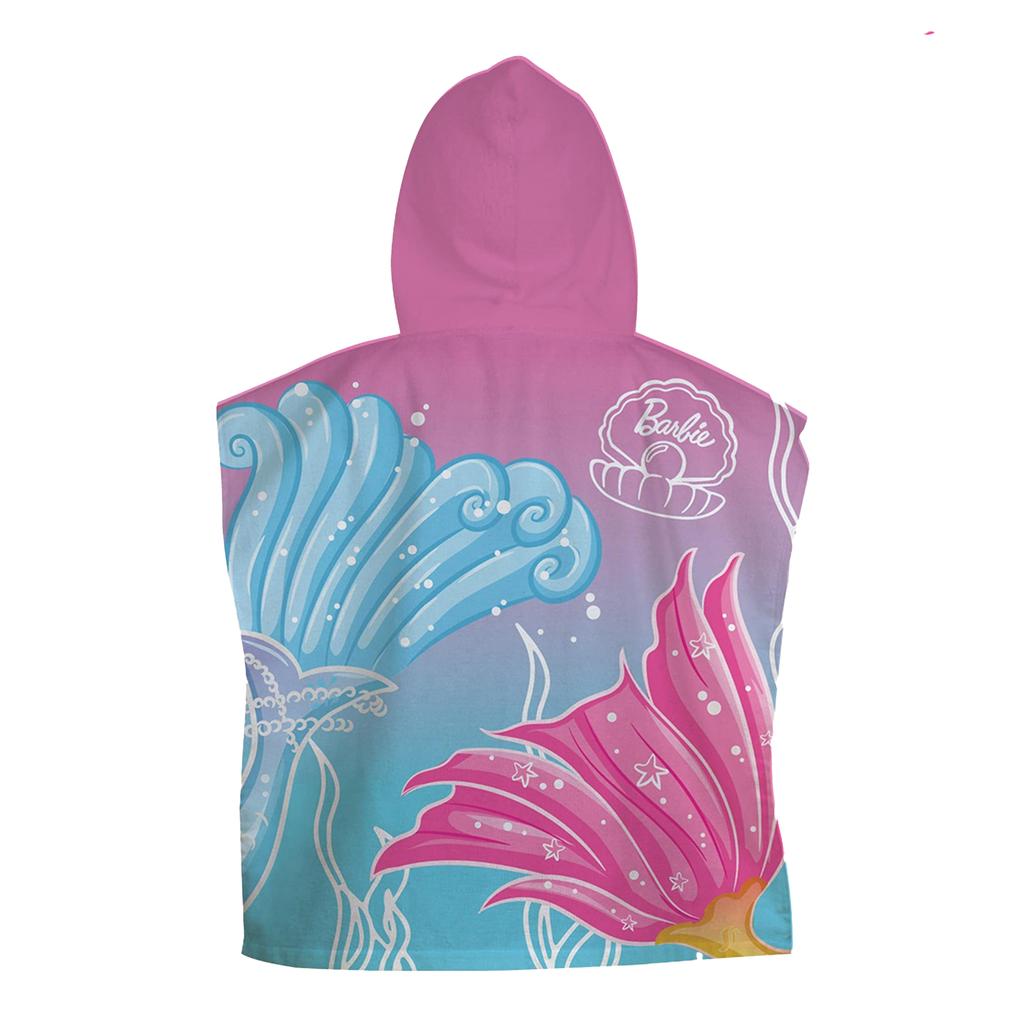 Barbie Childrens/Kids Mermaid Hooded Towel
