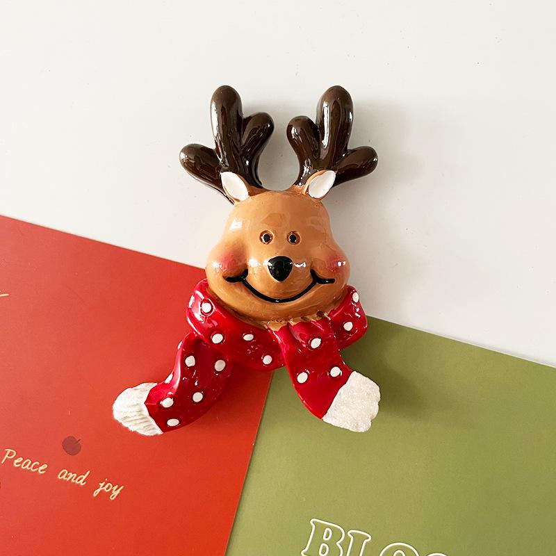 3D Nordic Santa & Reindeer Christmas Refrigerator Magnets