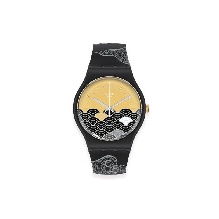 SWATCH Unisex Black Watch SO32Z105 SO32Z105 Black Watch Case