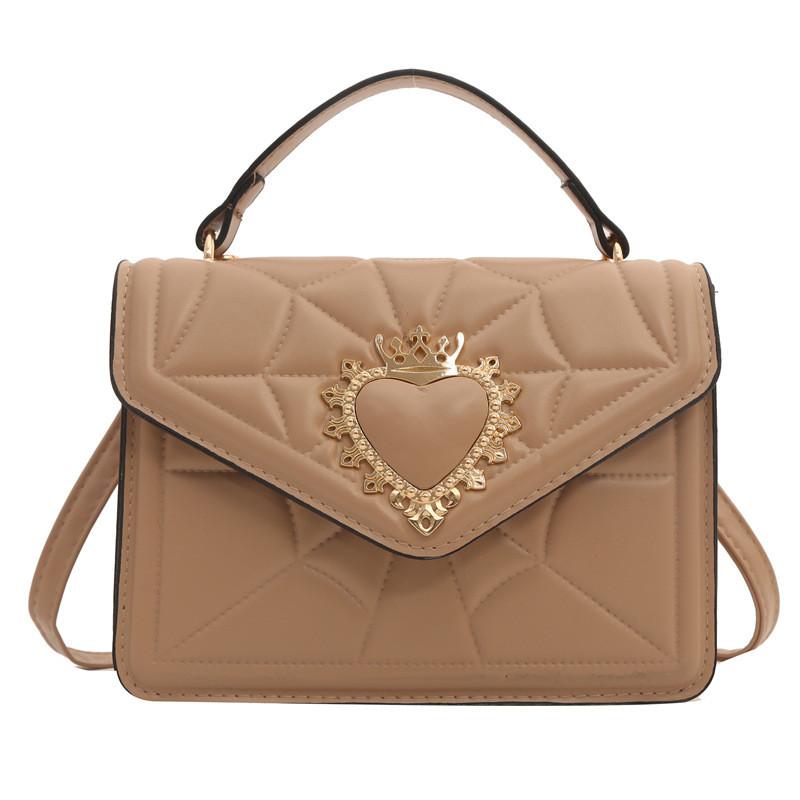 Stylish Pu Chain Shoulder Bag For Women Chic Vintage Small Square Crossbody Purse