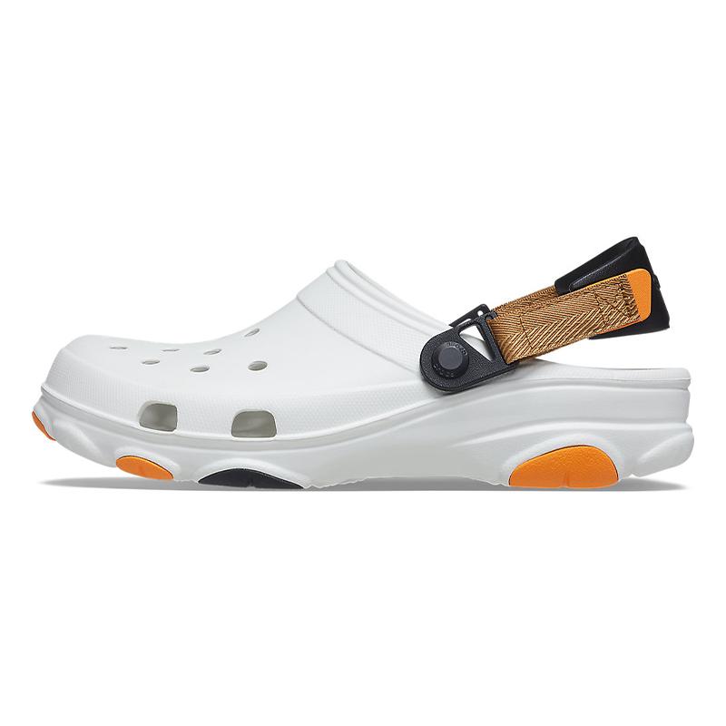 

Crocs All-Terrain Clog Пластиковые Сандалии-Кроссовки Унисекс Белый Оранжевый 36-37