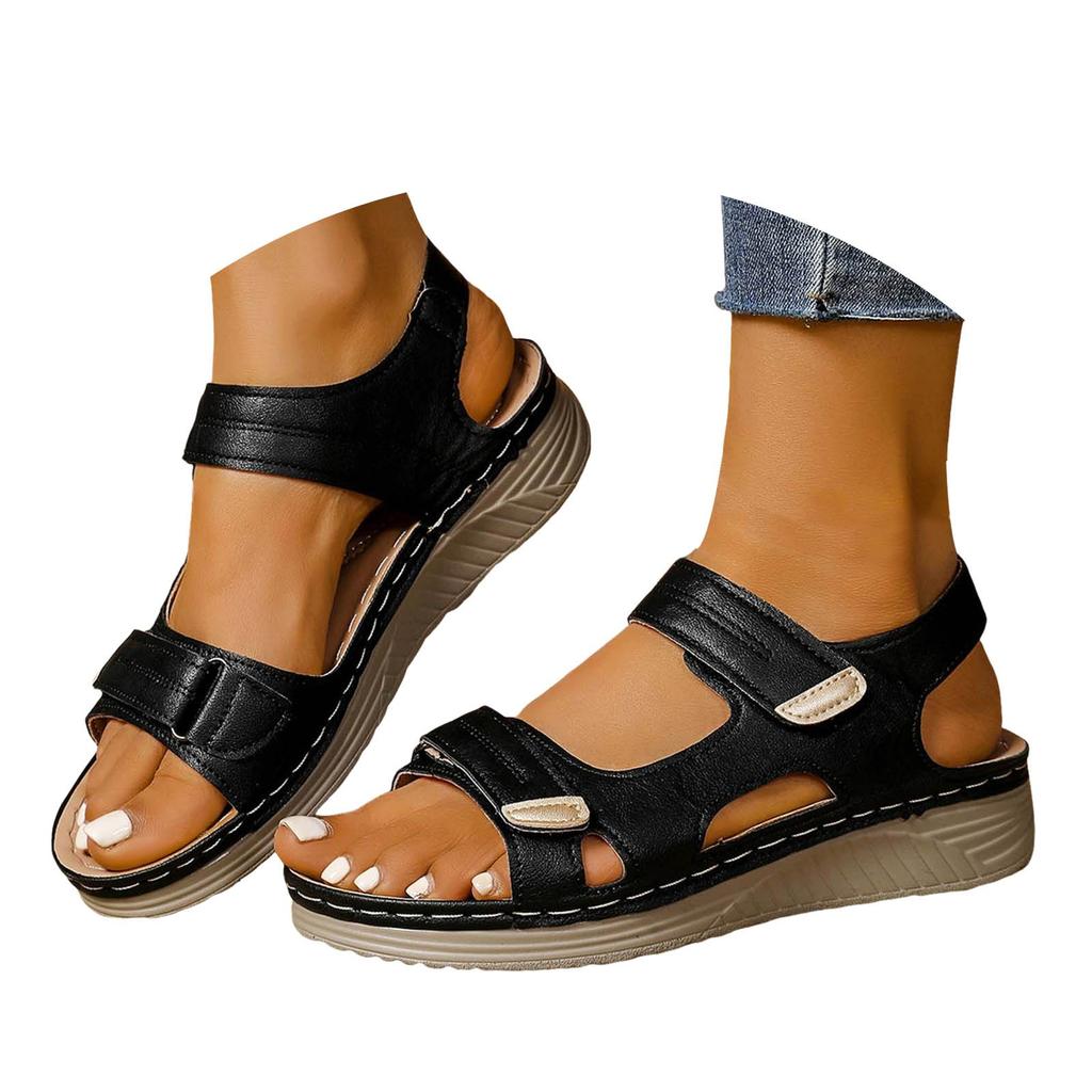 Stud Sandals For Women Flat Women'S Soft Sole Hollow Sandals Fashion Leisure Sports Large Size Chaussures Femmes éLéGantes