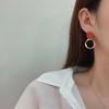 Autumn Winter New Brown Earrings Vintage Matte Drop Earrings For Women Metal Fashion Statement Dangle Earring  Trend Jewelry
