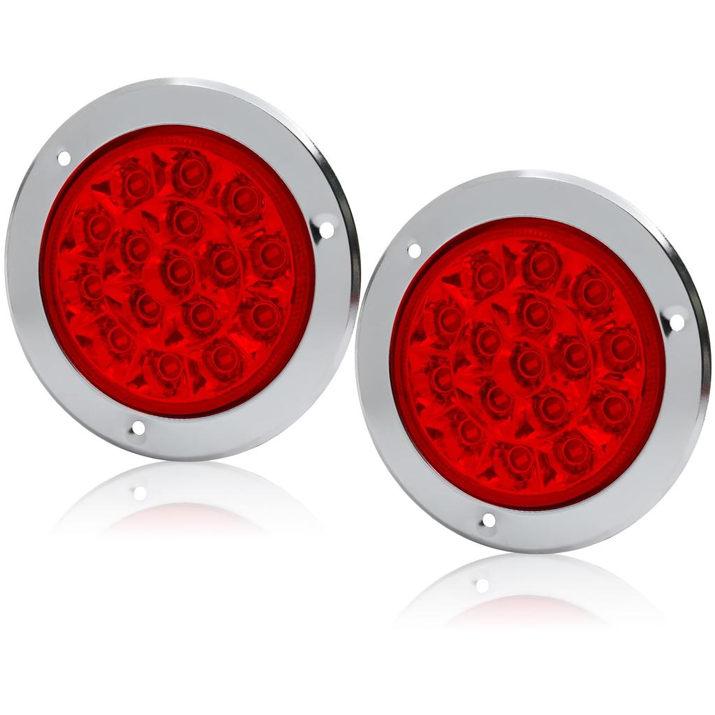 Ygmylandbb LED Truck Tail Lamp Trailer Tail Light 24V Brake Lamp Universal Round