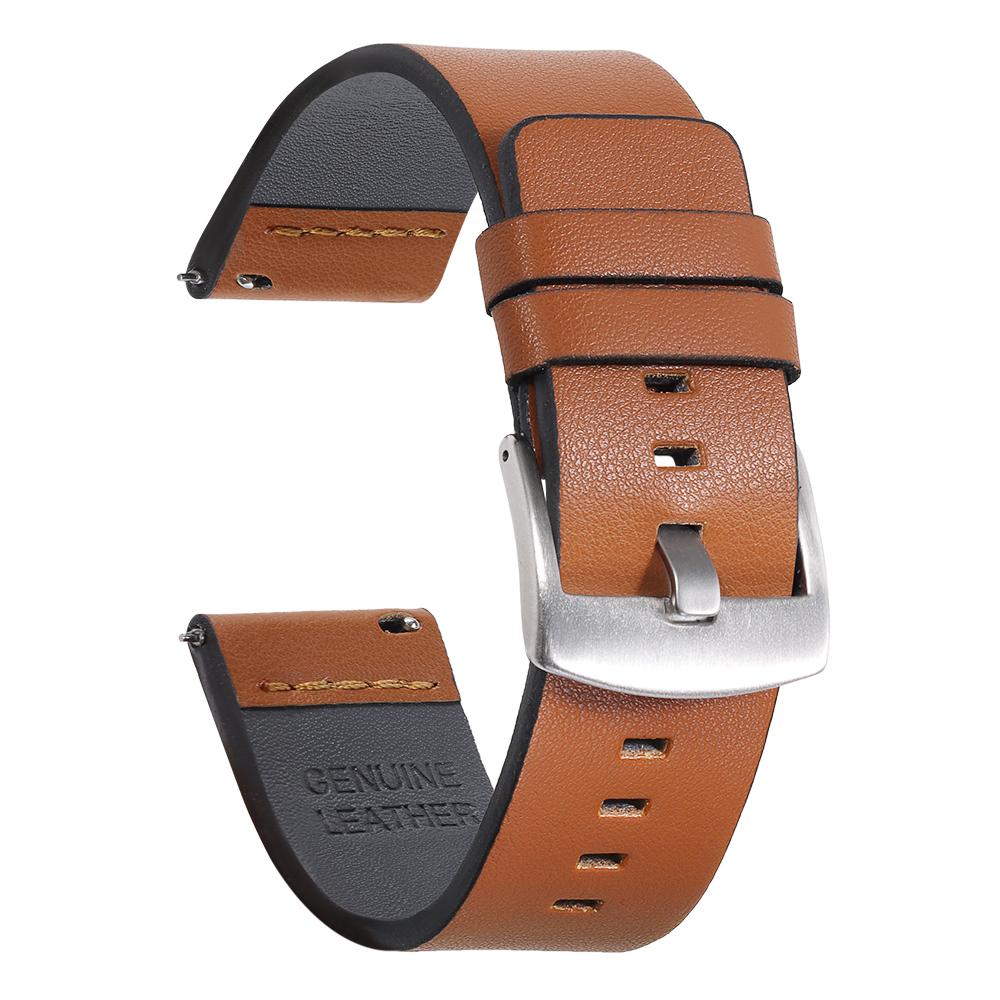 Vintage Oil Wax Genuine Leather Watch Strap 18mm 20mm 22mm 24mm Brown Black Watchbands for Samsung Galaxy Watch Band Bracelet