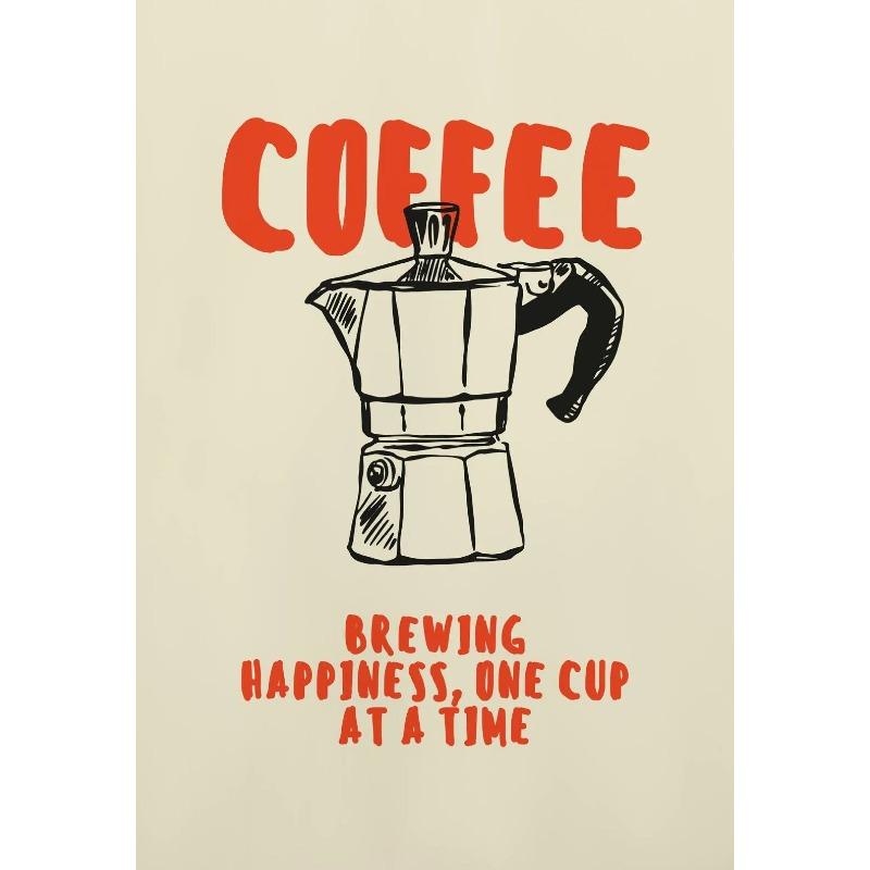 Retro Kitchen Coffee Latte Cocktail Fashion Posters Minimalist Wall Art Print Canvas Painting for Living Room Modern Home Decor