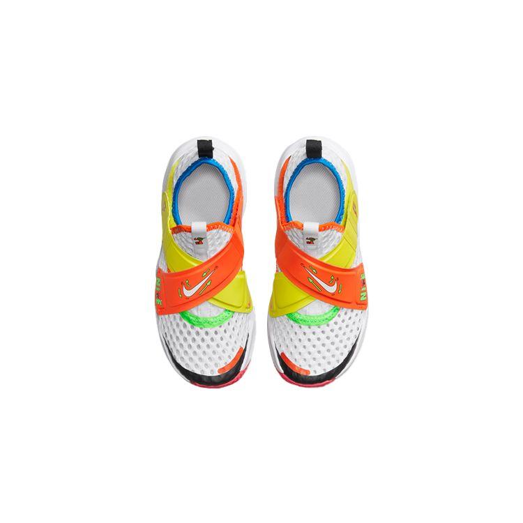Nike Flex Advance BR PS White Multi Kids Sneakers Signal-Blue Light-Grass-Orange Shock-Green DV1754-111