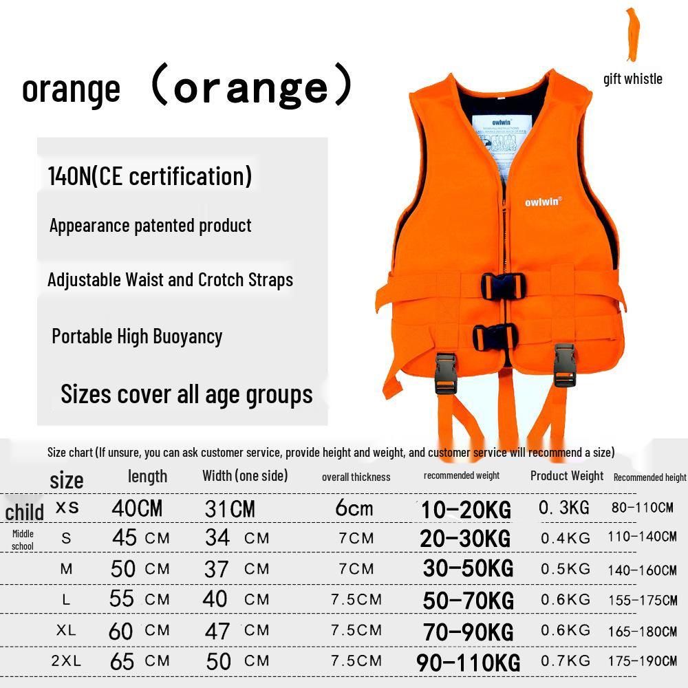 

Универсальный спасательный жилет с высокой плавучестью для водных видов спорта и безопасности XS (10-20 kg)