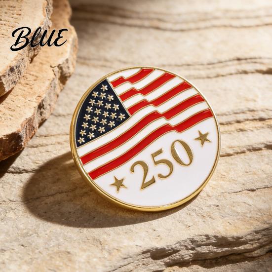 Multi-design Patriotic Pins 2026 Brooch Commemorating 250th US Anniversary Alloy