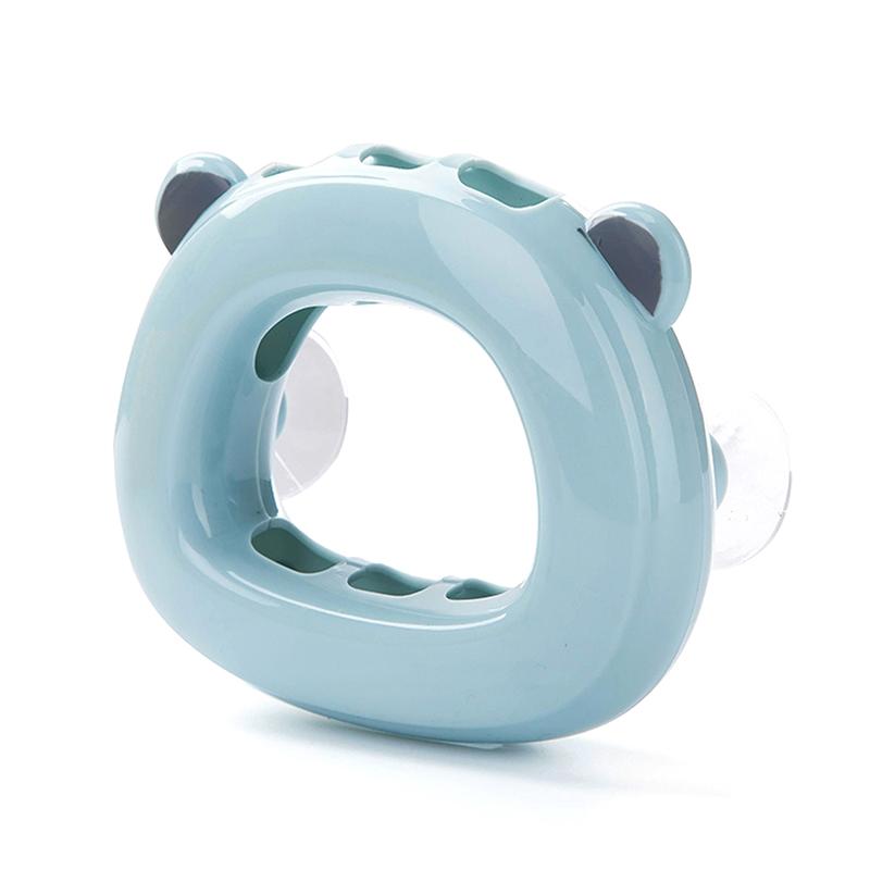 

Креативный настенный держатель для зубных щеток на присоске, 3 слота, стойка для зубных щеток, настенные полки-крючки без сверления синий