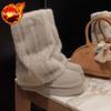 Fashion Mid Calf Large Size Warm Round Toe Platform Plush Women's Snow Boots Winter Fashion 2025 Trend Y2k Novelty on Offer Ladies Shoes