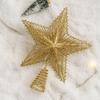 Feestelijke Kerstboomster met Glitters Metaalontwerp voor Feestdecoratie Biedt een Sprankelende en Elegante Look