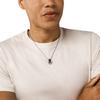 Emporio Armani Logo Decorated Versatile Stainless Steel Necklace Men Necklace Silver EGS3134040