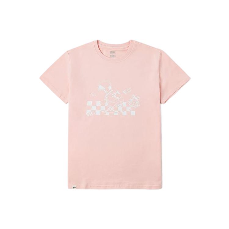 Vans Spacemolly Comfortable Fashion Soft Trendy Regular T-Shirt Women Tops Pink VN000RA9CHN
