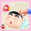 1 Piece  Crayon Shin-Chan Pat On The Head Lamp Toy With Light Ornament Anime Figure Model Small Night Light Toys