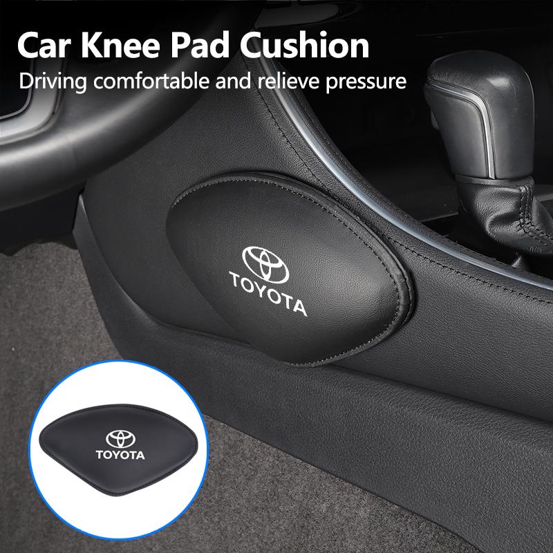 AMU1 Car Knee Pad Cushion Leg Support Protector Central Key Accessory For Toyota Corolla Yaris Camry Prius RAV4 CHR Hilux Aygo Crown