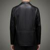 New Genuine Leather Jacket Men's Top Layer Cowhide Jacket Lapel Business Casual Men's Wear