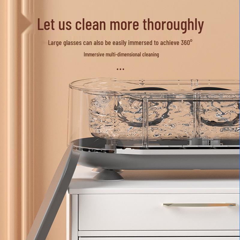 Automatic High-Frequency Eyeglass, Jewelry, Watch, and Braces Cleaning Machine