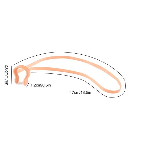Unisex Strap Nose Clip Adjustable Diving Nose Clip with Strap Waterproof Pool Nose Clip for Swimming Competition Training