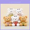 Plush Bear Keychain With Cartoon Sunglasses For Kids Gift And Bag Decor