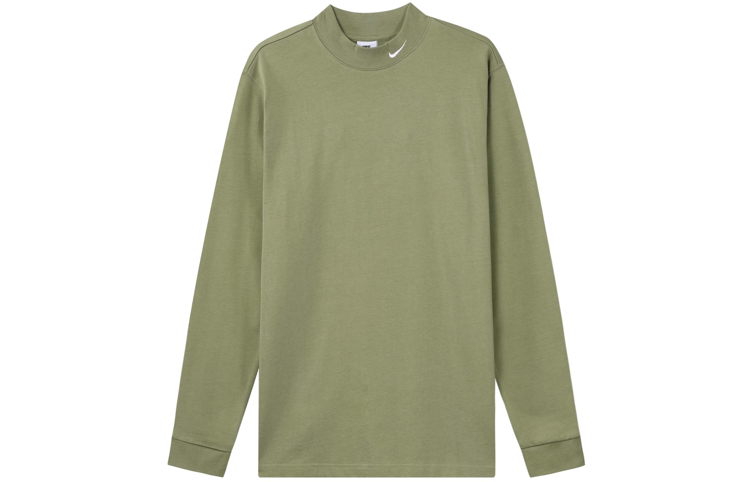 Nike T Shirts Men s Dark Green Crew Neck Moderate Straight Fit DX5869-386 XL