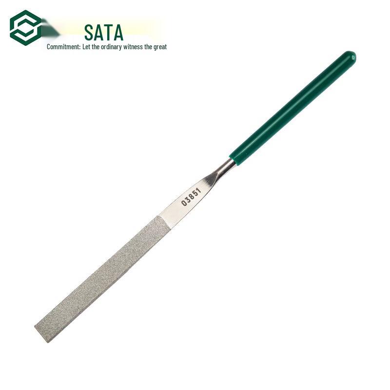 SATA 03851 Diamond Flat Metal File 5x180mm