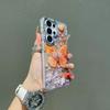 S26 Ultra  Glitter Butterfly Love Phone Case For Samsung Galaxy S26 S2 S24 Plus S23 Ultra Hard PC Bing Cover Shell