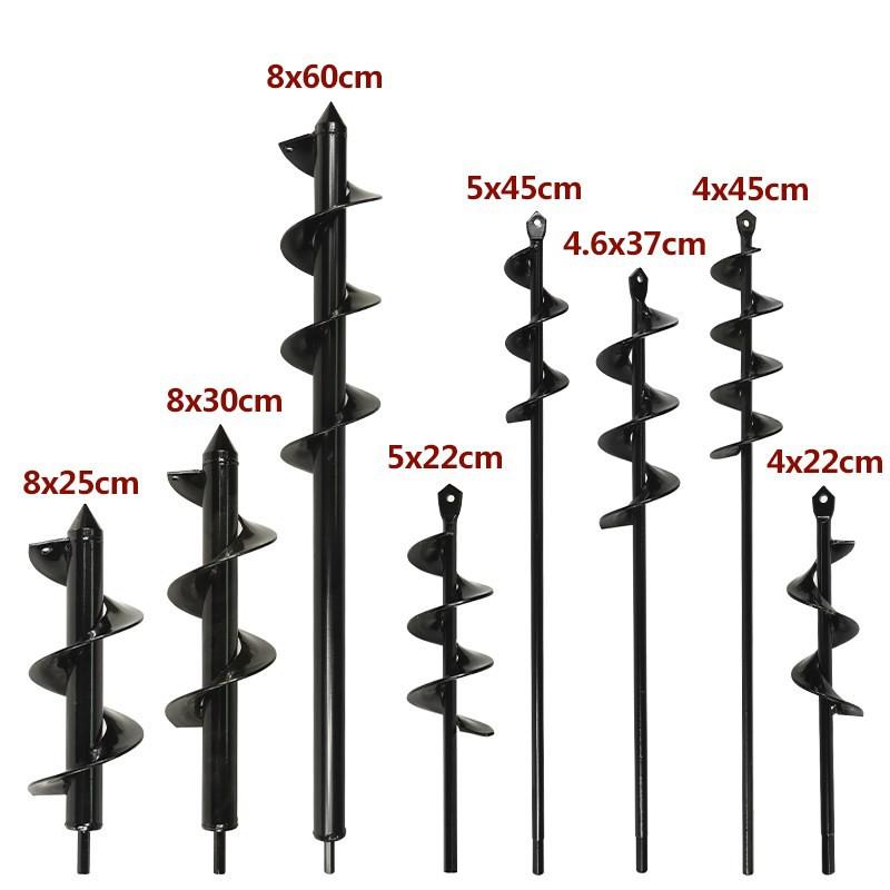 Earth Auger Spiral Drill Bit for Garden Soil Loosening