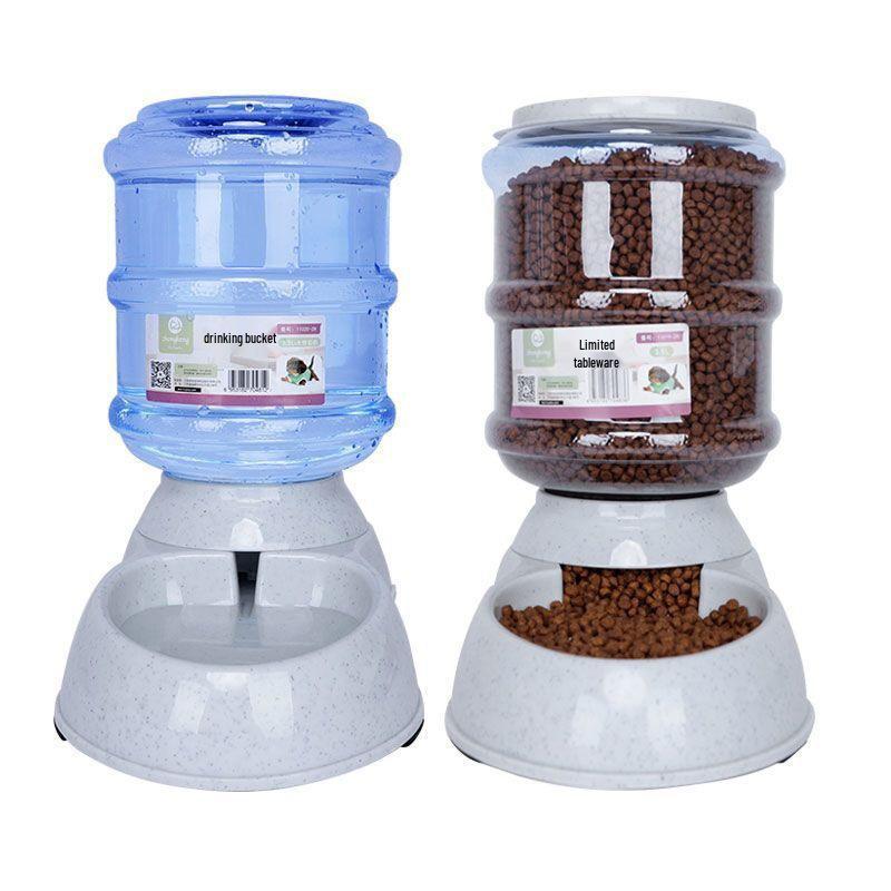 Large Capacity Automatic Pet Feeder and Water Dispenser for Dogs and Cats