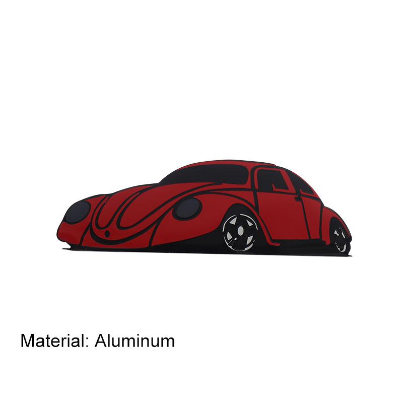 

Aluminum sports car styling for Truck SUV Bumper Window Decor Cover Scratches car Fender trunk Tail Rear Decal Emblem Badge Sticker red