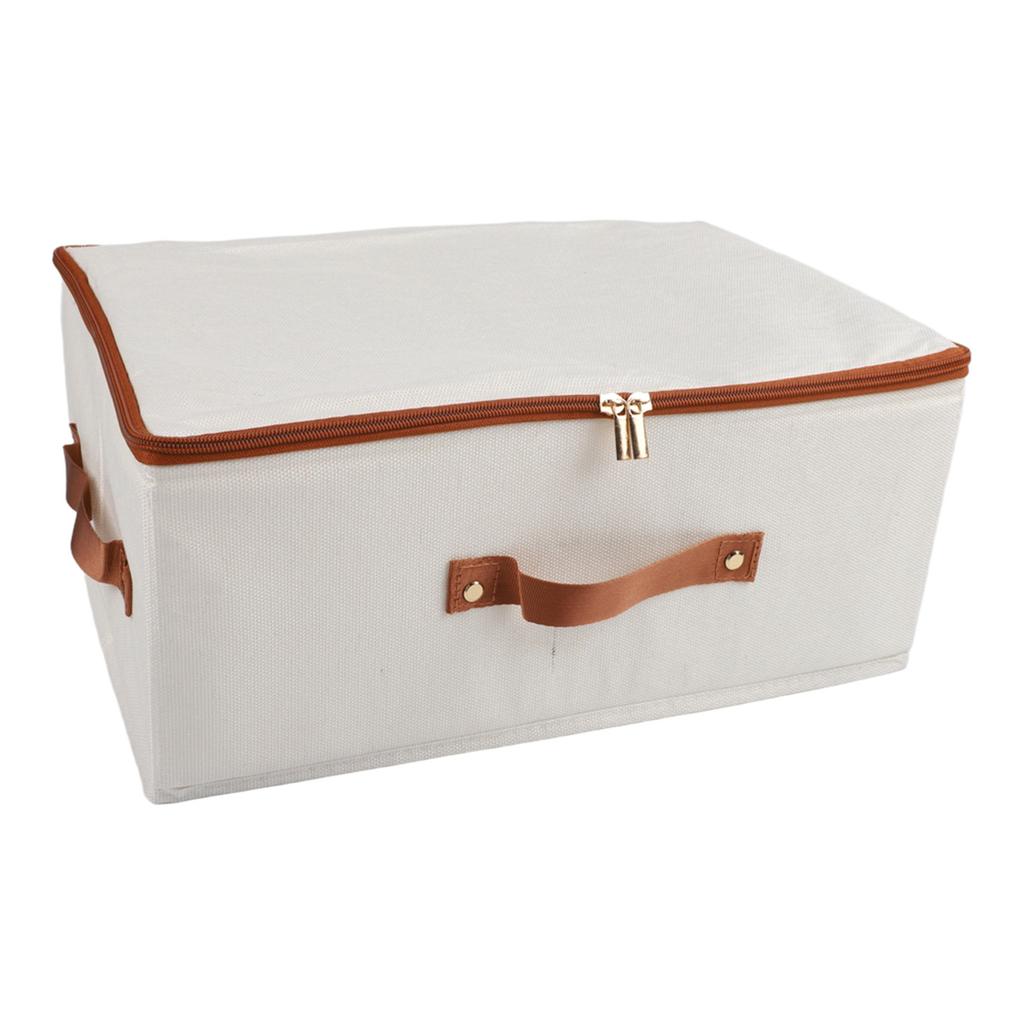 Collapsible Storage Box with Lid for Clothes Organization Large Capacity Foldable Design for Under Bed or Shelf Storage