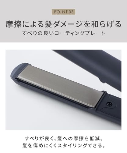 SALONIA Starter Set Hair Dryer and Hair Iron, 24mm, Black